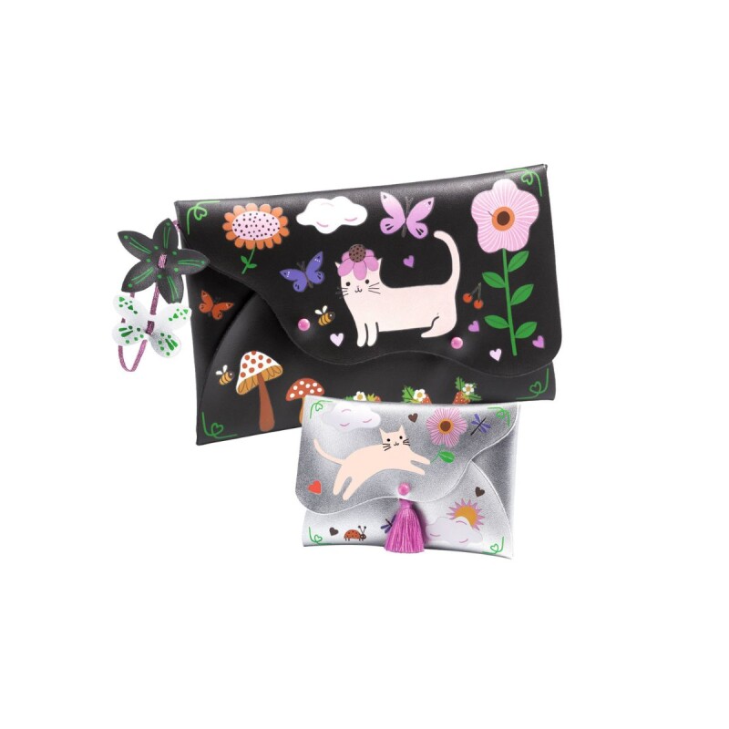 Set de manualidades para hacer monederos Negro