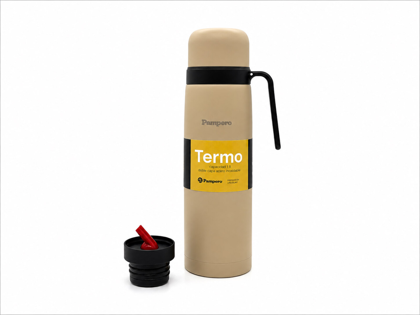 TERMO MANIJA RIGIDA 1LT 9023 - Beige 