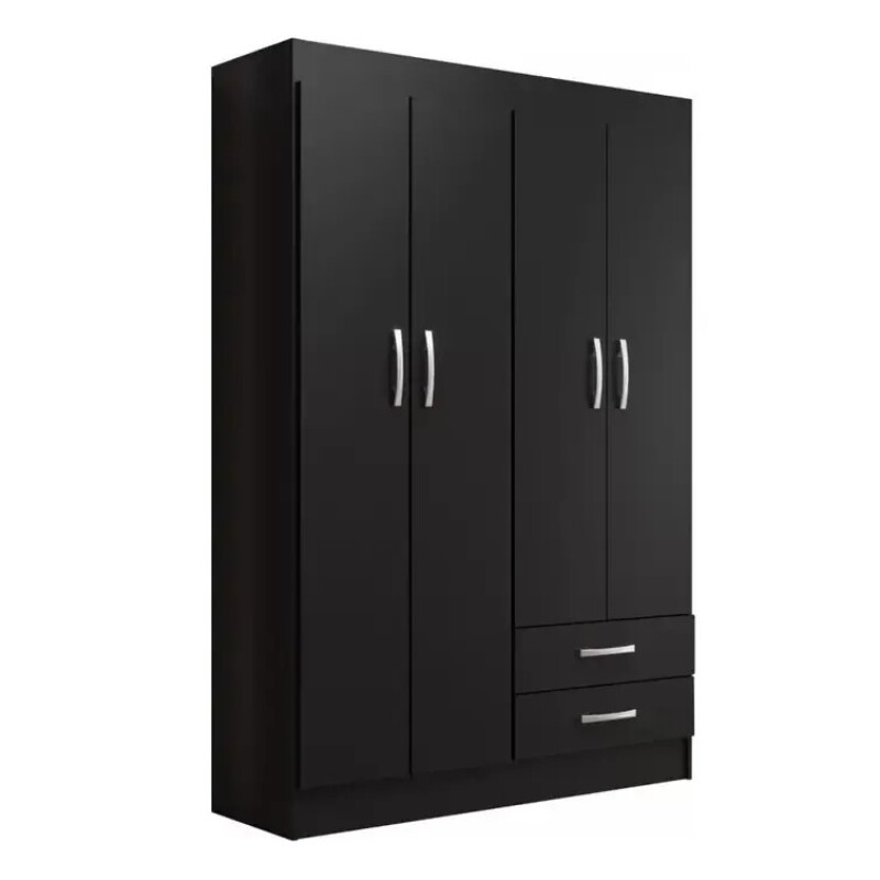 Ropero Armario 4 Puertas 2 Cajones 7 Estantes Ropero Armario 4 Puertas 2 Cajones 7 Estantes