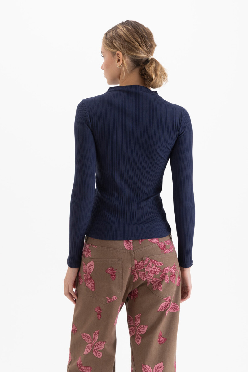 POLERA IVORY Azul Marino