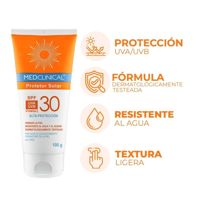 Protector Solar Medclinical Spf30 100 Grs. Protector Solar Medclinical Spf30 100 Grs.