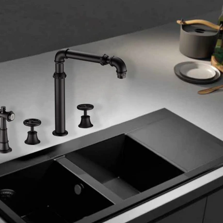 Griferia De Cocina Bimando Hann NEGRO
