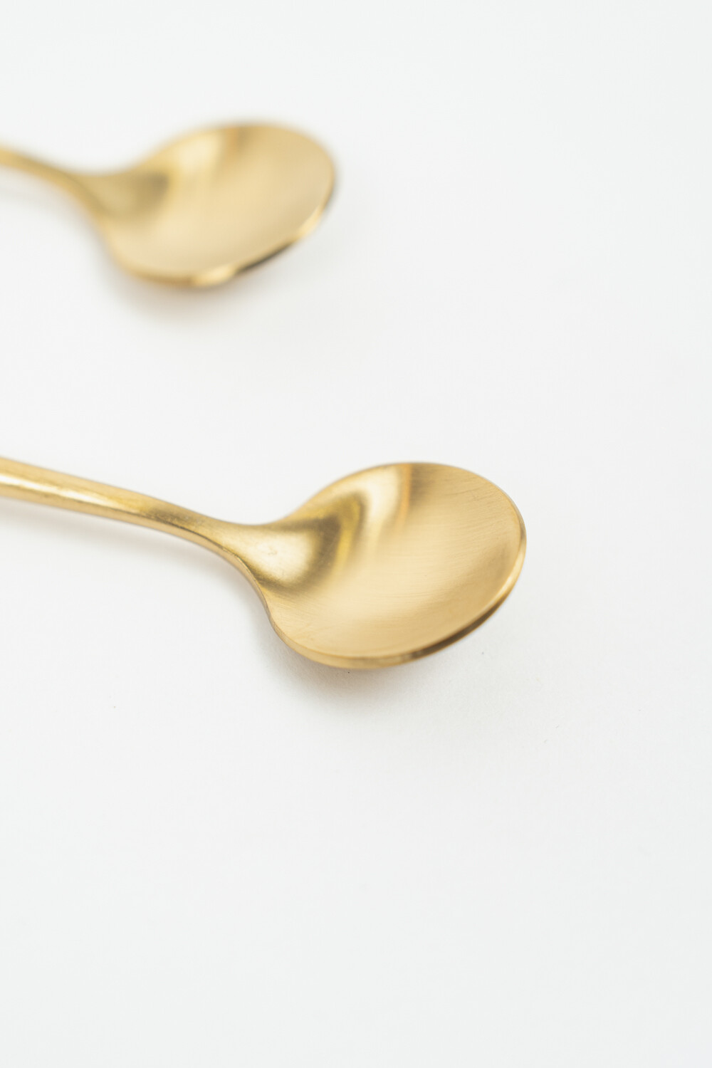 Cuchara Mango Largo Fiordo, Set 2 Un. Dorado Color Unico