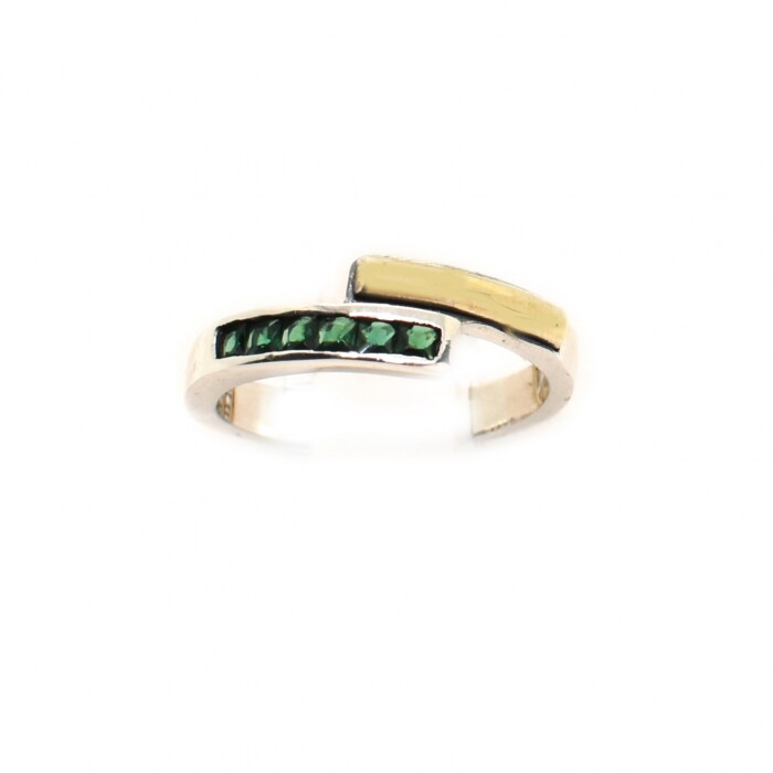Anillo en Oro y Plata 925 con Zirconias Anillo en Oro y Plata 925 con Zirconias