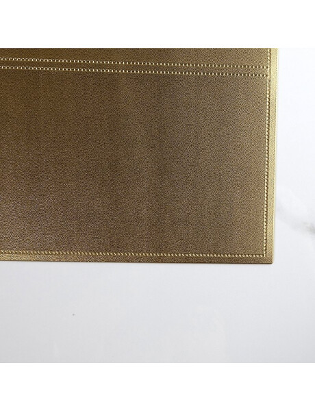 INDIVIDUAL PVC SIMIL CUERO 45x30CM ORO INDIVIDUAL PVC SIMIL CUERO 45x30CM ORO
