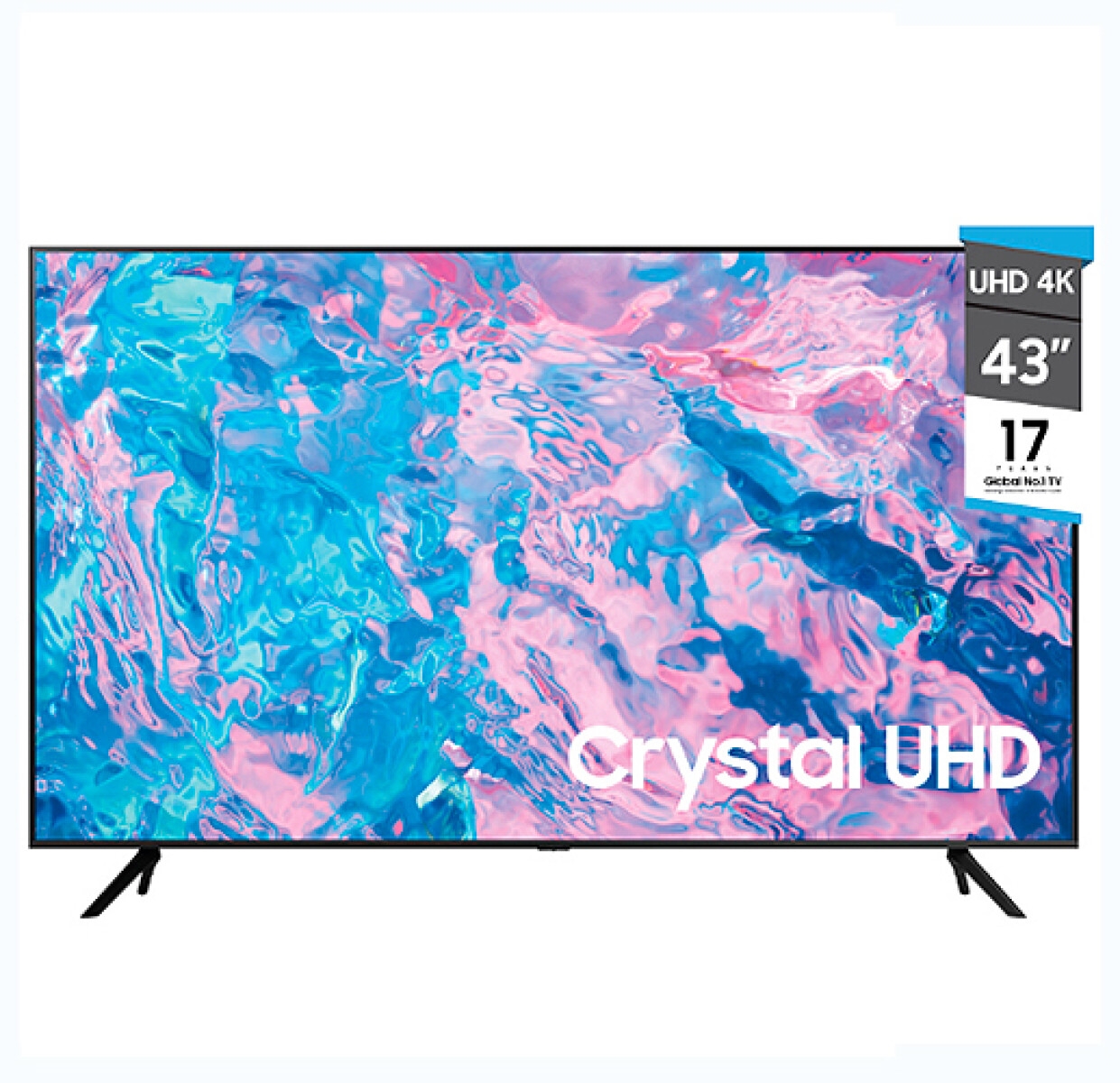 TV SAMSUNG 43” 4K UN43CU7000 SMART - Sin color 