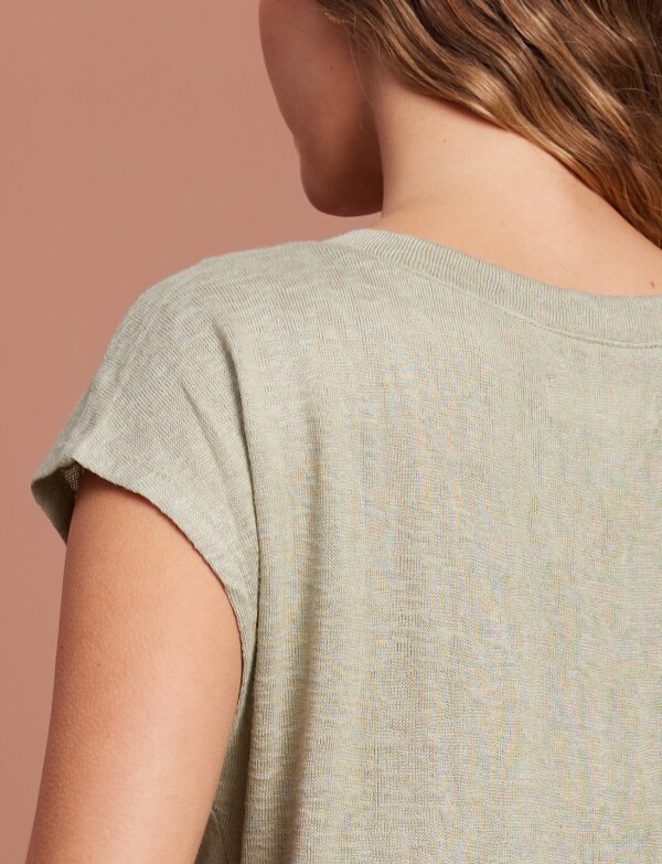 Blusa Botones Nudo VERDE
