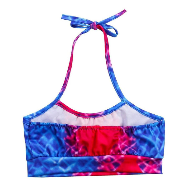 Malla Bikini Cola Sirena Premium Infantil Niñas Traje Baño Variante Diseño Azul 110