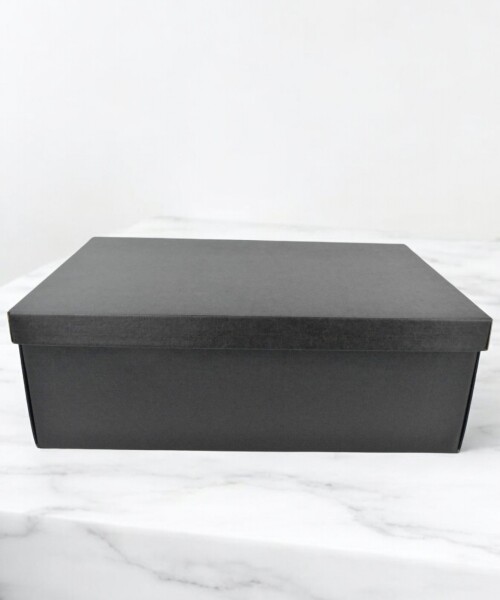 Caja+tapa easy 45,5x32x15 cm. SETA NERO