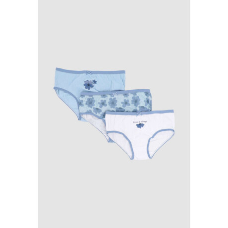 Pack x3 bombachas niña Blue 20