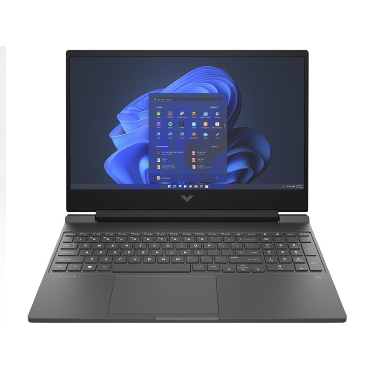 Notebook Gamer HP Victus 15-FA2701. Intel i5-13ªGEN. RAM 32GB. D Sólido 512GB. Pantalla 15.6'' Full HD. Tarjeta RTX 4050 6GB 