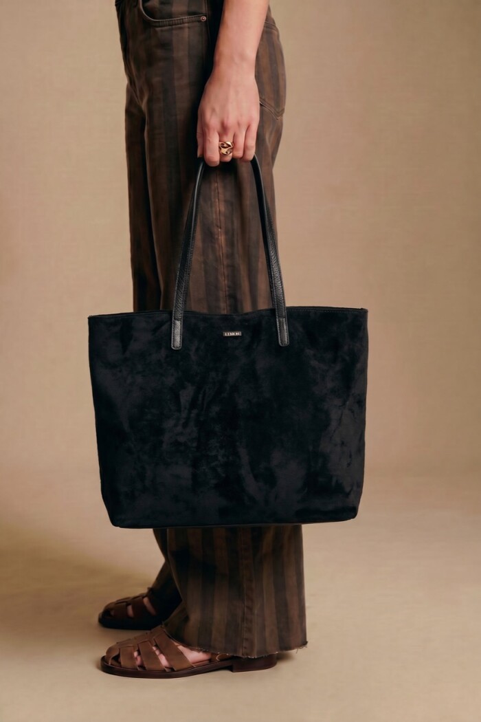 Travel Bag Gamuza Vegana Negro