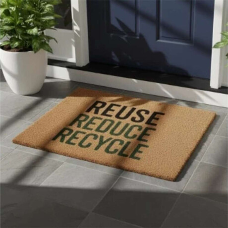 Felpudo Coco Reuse/Reduce/Recycle. 40X60Cm/H1.5Cm