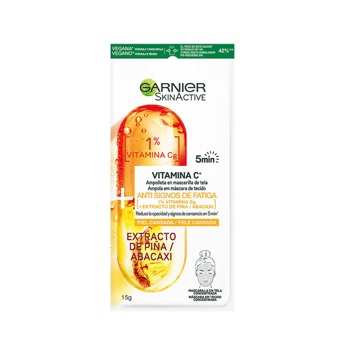 Mascarilla en tela Garnier - Anti fatiga 