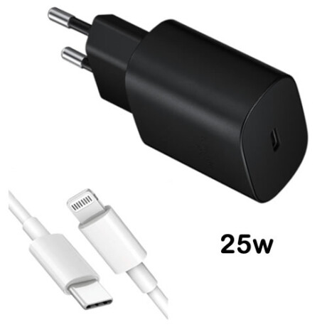 Cargador 25 Watt carga ultra rapida con cable a iPhone lightning Cargador 25 Watt carga ultra rapida con cable a iPhone lightning