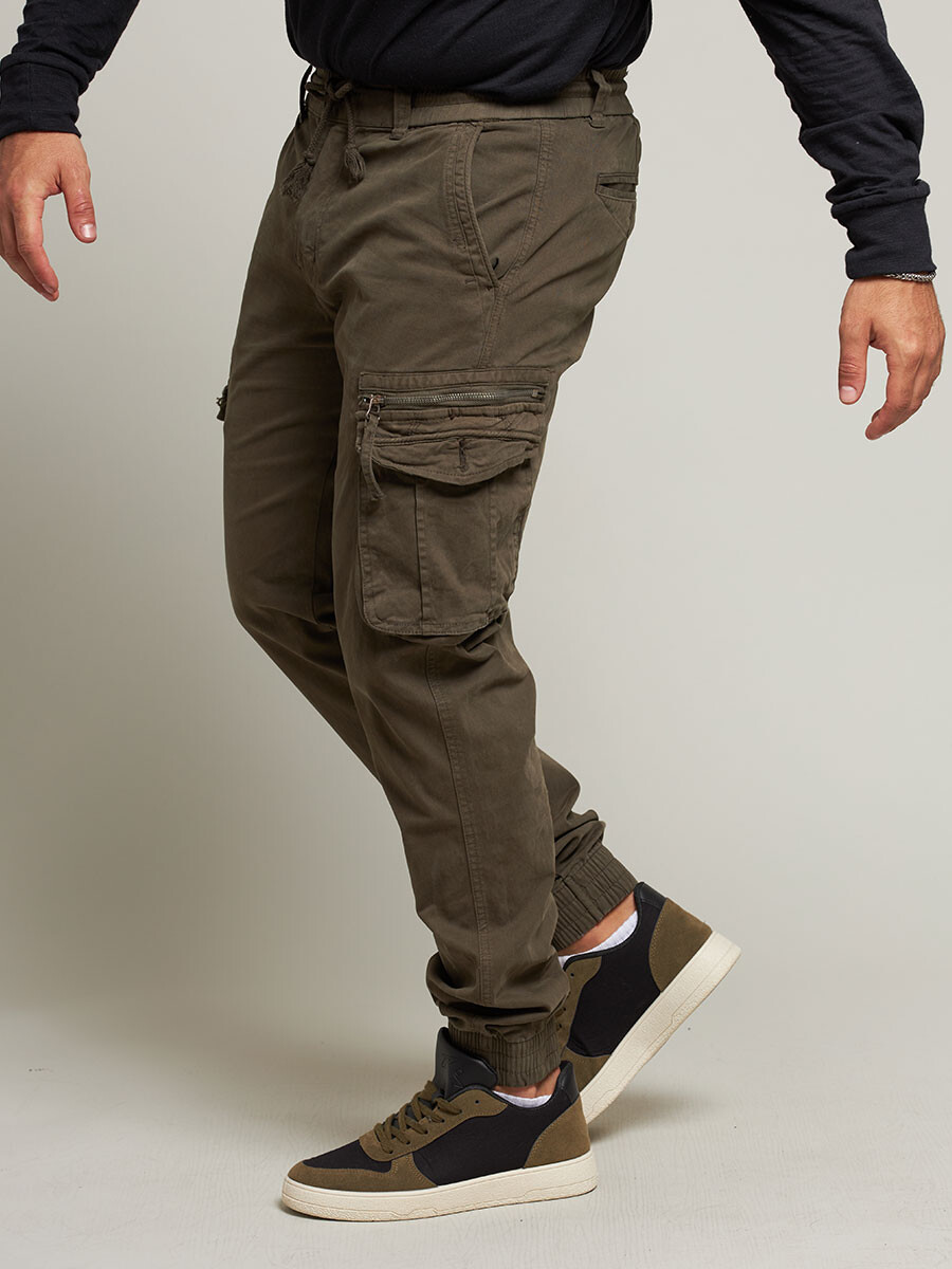 PANTALON CARGO WALDORF DIXIE Militar