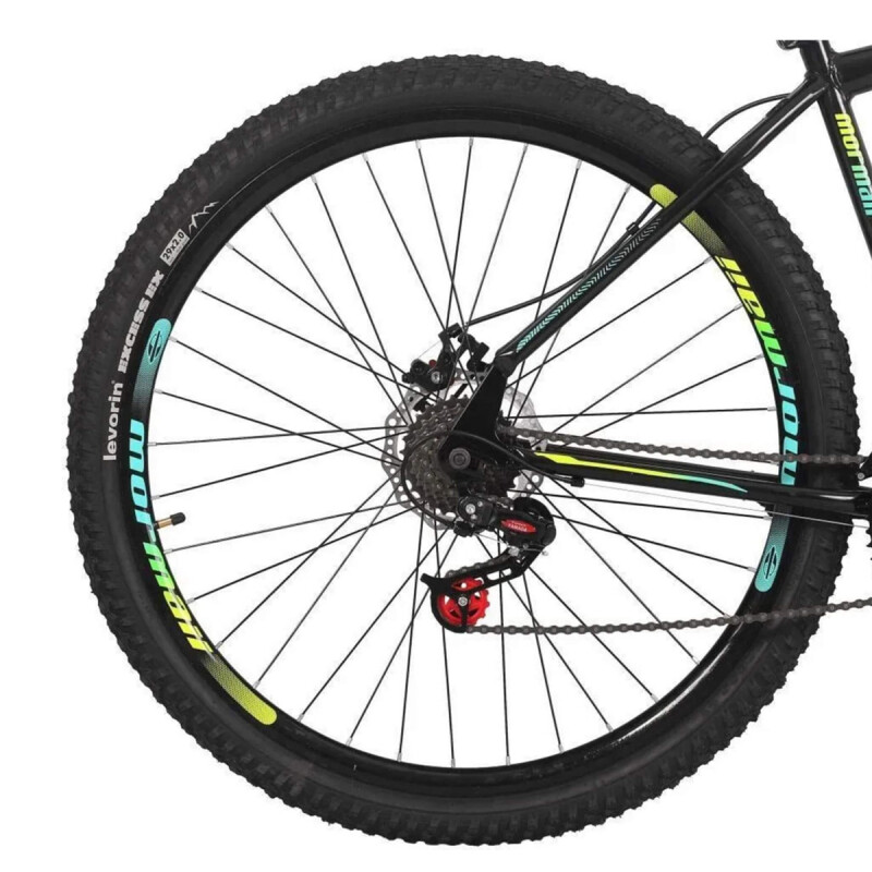 Bicicleta Mormaii Rodado 29 Jaws 2.0 Susp. Disk 21 velocidades Negra con Verde y Azul Bicicleta Mormaii Rodado 29 Jaws 2.0 Susp. Disk 21 Velocidades Negra Con Verde Y Azul