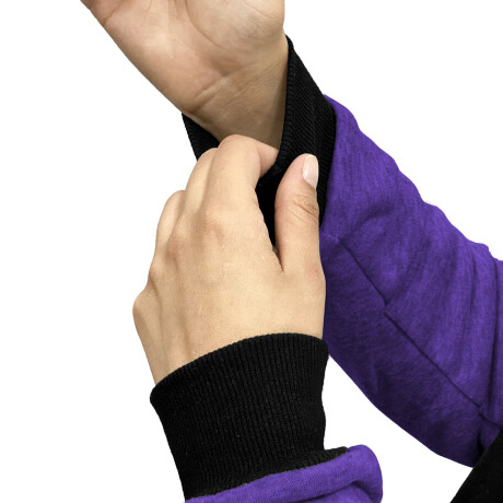 Conjunto Deportivo Expert Pantalón Campera Para Dama Negro-violeta