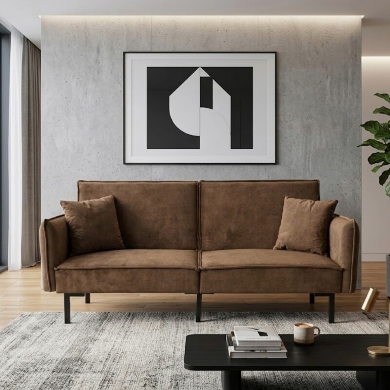SOFA CAMA MARRON Unica