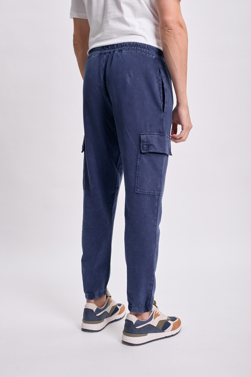 Pantalón deportivo cargo jogger Azul Marino