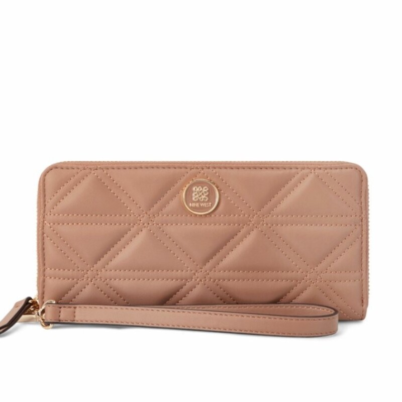 Small Leather Goods Harland Slg Zip Arnd Wrslt Wlt Clay