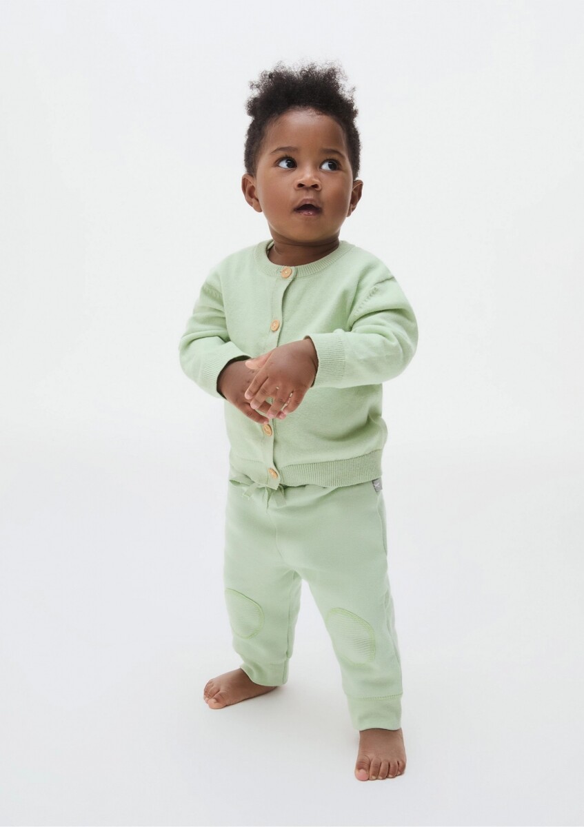CAMPERA INFANTIL DE BOTONES - VERDE 