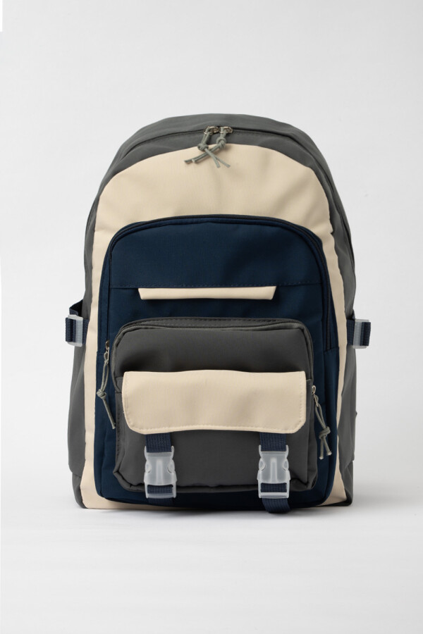 Mochila combinada Gris