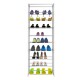 Zapatera 10 Niveles Rack Zapatos Organizador Color Blanco Zapatera 10 Niveles Rack Zapatos Organizador Color Blanco