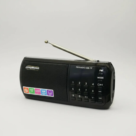 Radio Digital Portátil Nordmende AM/FM BT, USB, TF Linterna Negro