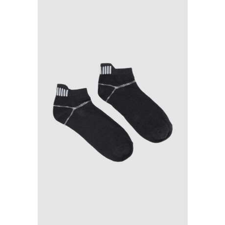 Ciclista deportiva elastico con estamapa reflectiva Negro