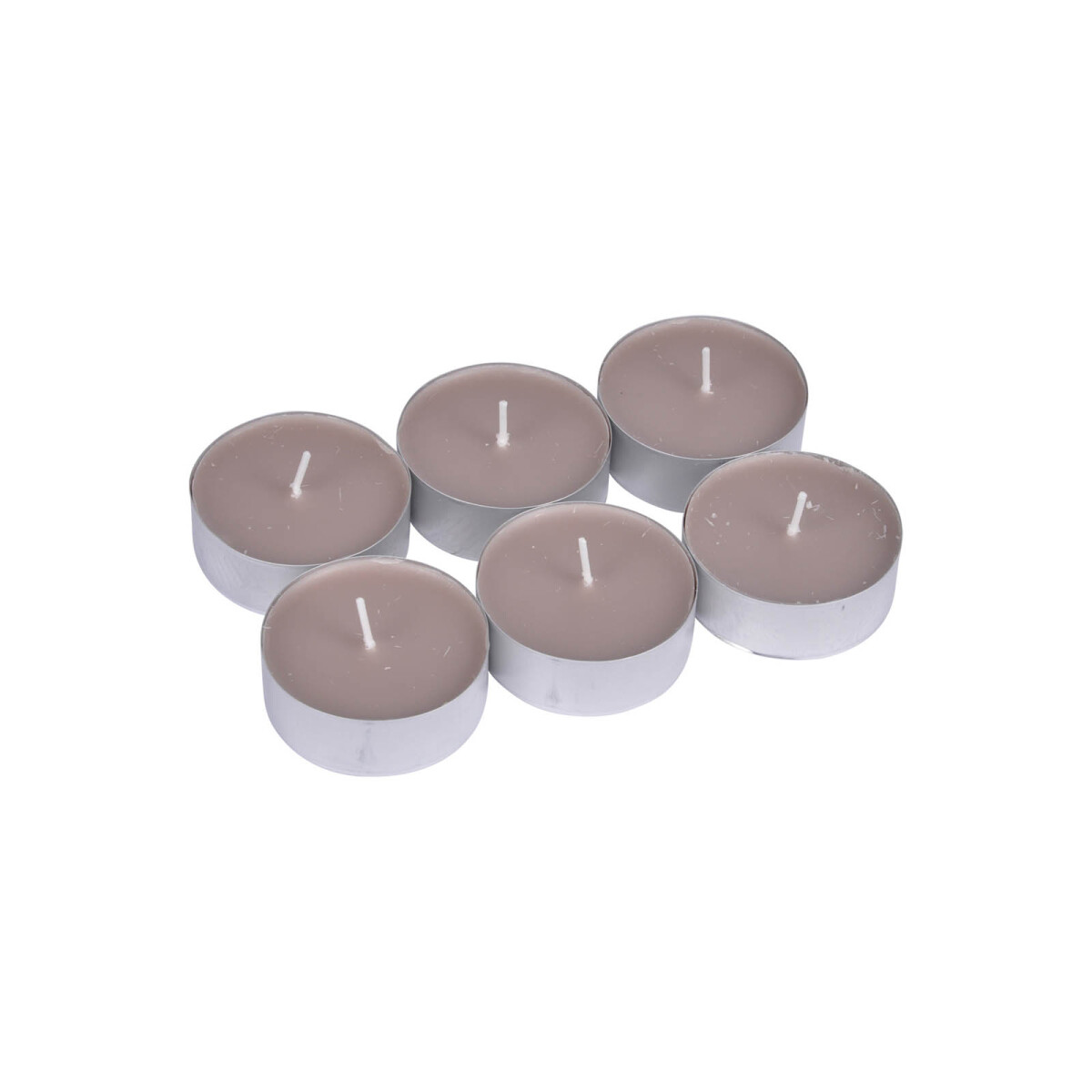 SET - X6 VELAS FRAGANCIA NATURAL/BEIGE PARAFINA 6BPD014OP 