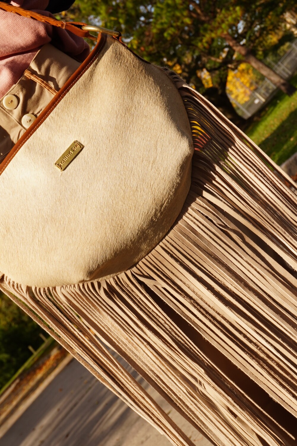 Bellaca Bag Cowhide Liso Hielo / Topo