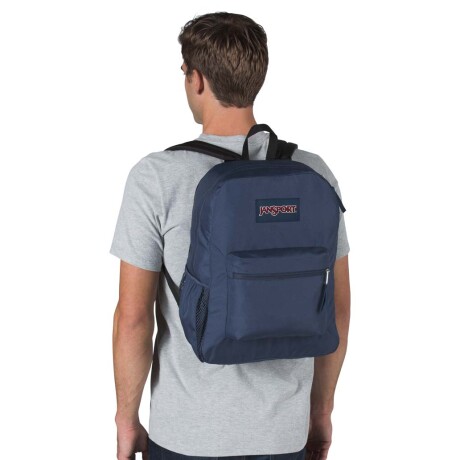 MOCHILA JANSPORT CROSS TOWN - BLACK NAVY