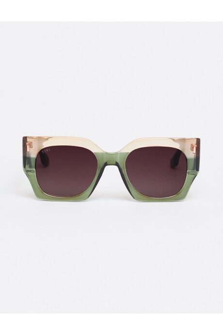 Tiwi Matt -600 Bicolor Shiny Pink/green With Burgundy Gradie