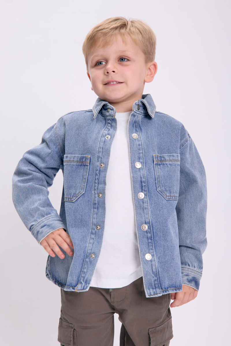 Sobrecamisa jean Azul Claro