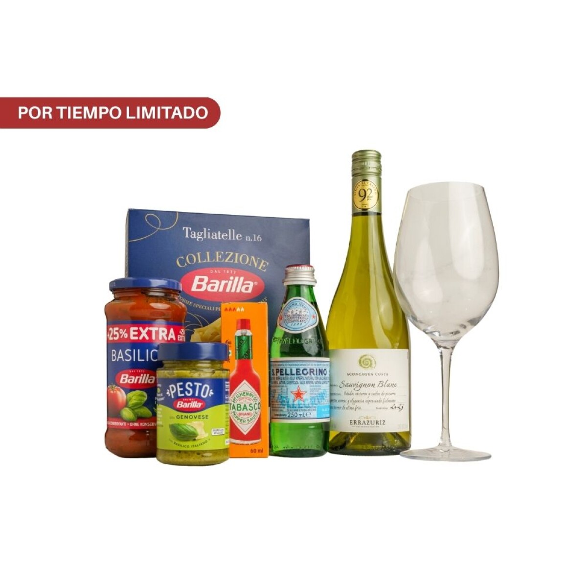 Combo Pasta + de regalo copa de vino 