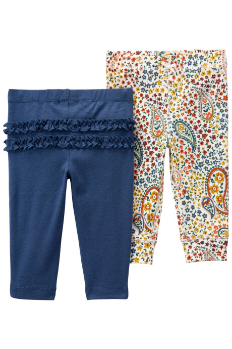Pack dos pantalones de algodón Sin color