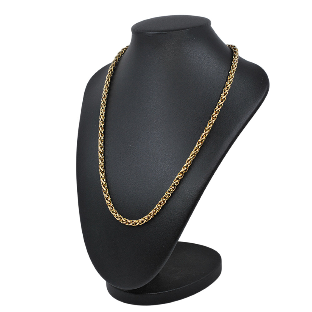 Cadena espiga en oro 18k con cierre marinero Cadena espiga en oro 18k con cierre marinero