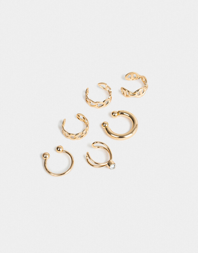 Bijou Cuff De metal Set De Earcuff De Metal - Dorado