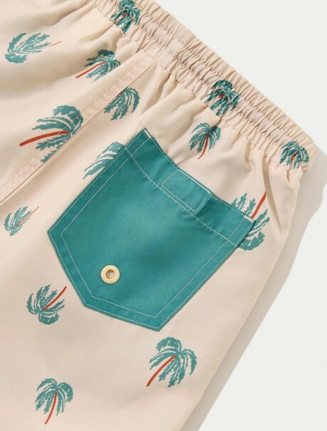 SHORT INFANTIL CON ESTAMPADO BEIGE