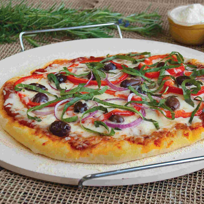 Piedra Refractaria para Pizza con Soporte Piedra Refractaria para Pizza con Soporte