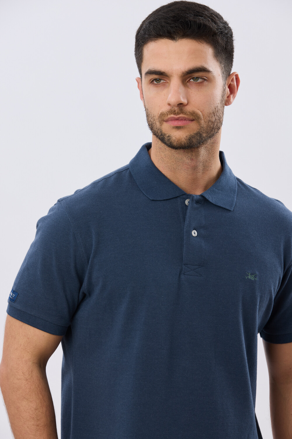 REMERA POLO LISA PIQUÉ Denim