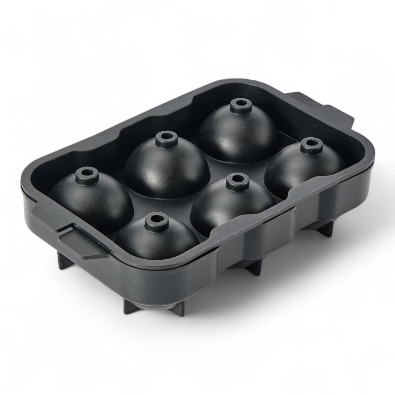 Hielera Cubetera para esfera bola de hielo Whisky Negro