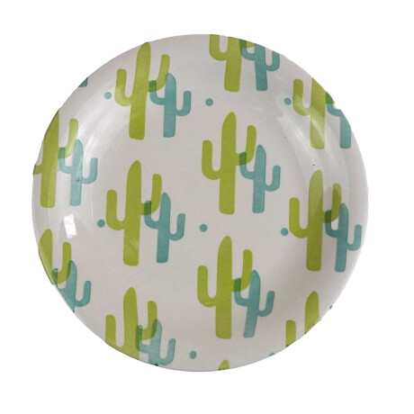 PLATO POSTRE CERAMICA COLOR DISEÑO TUNAS 19.5X2CM PLATO POSTRE CERAMICA COLOR DISEÑO TUNAS 19.5X2CM