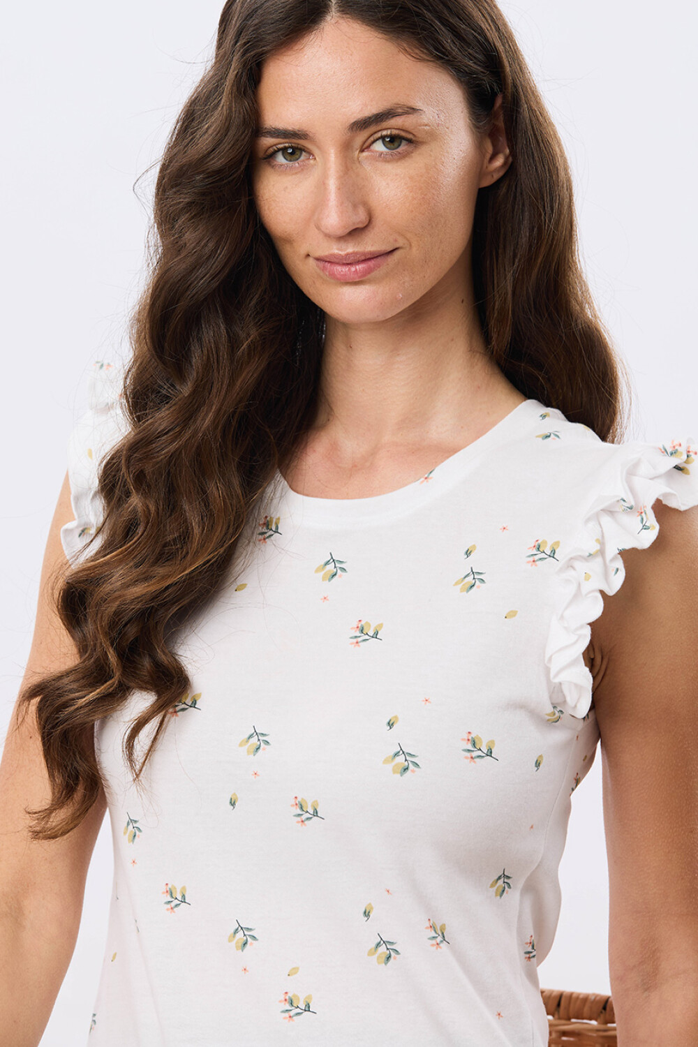REMERA ESTAMPADA DE ALGODÓN Blanco