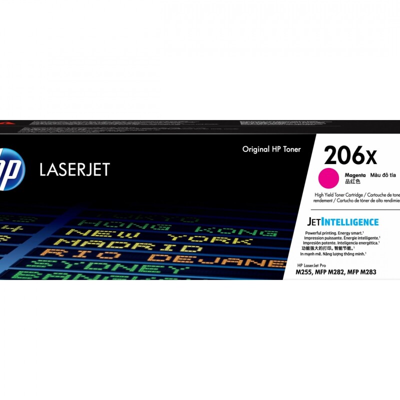 HP 206X - Alto rendimiento - magenta - original - LaserJet - cartucho de tóner (W2113X) - para Color LaserJet Pro M255, M283, MF HP 206X - Alto rendimiento - magenta - original - LaserJet - cartucho de tóner (W2113X) - para Color LaserJet Pro M255, M283, MF