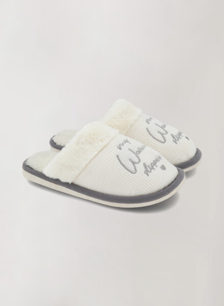 Pantufla warm Marfil
