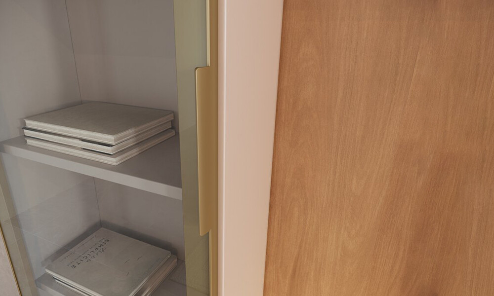 Tirador Luna 15 cm dorado Tirador Luna 15 Cm Dorado