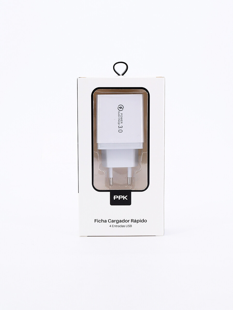 FICHA CARGADOR RAPIDO - BLANCO 