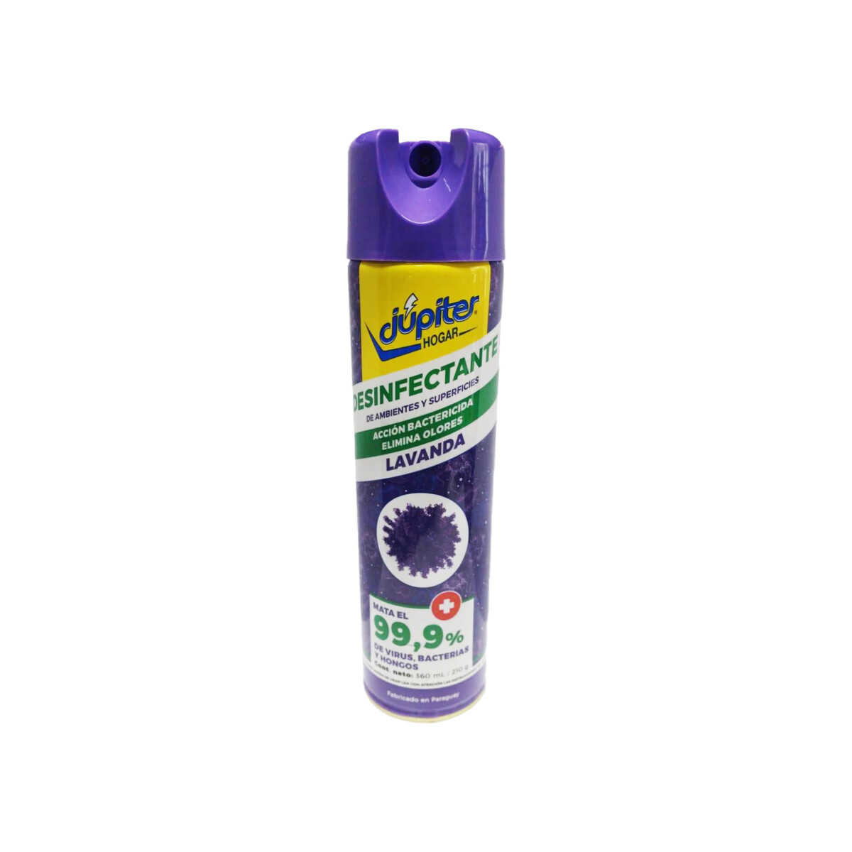 Desinfectante JUPITER 99.9% Aerosol 360ml - Lavanda 